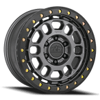 Felga REIKA R35B Rambler Beadlock 17x8 6x130 Satin Gunmetal with Black E Coated Ring