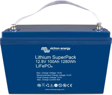 Victron SuperPack LiFePO4- Przod Gora