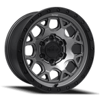 Felga REIKA R45 Marauder 17x9 6x139.7 Satin Gunmetal with a Satin Black Ring