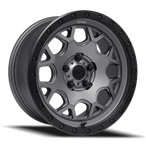 Felga REIKA R45 Marauder 17x8 5x108 Satin Gunmetal with a Satin Black Ring